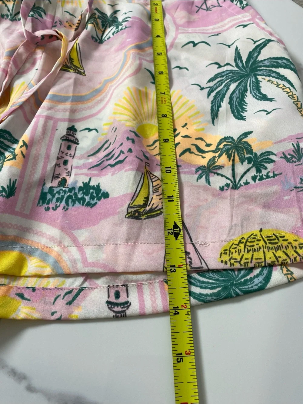 Cynthia Rowley Women's Sleepwear Set Med Button Top Short Tropical Pring NWT - Picture 8 of 8